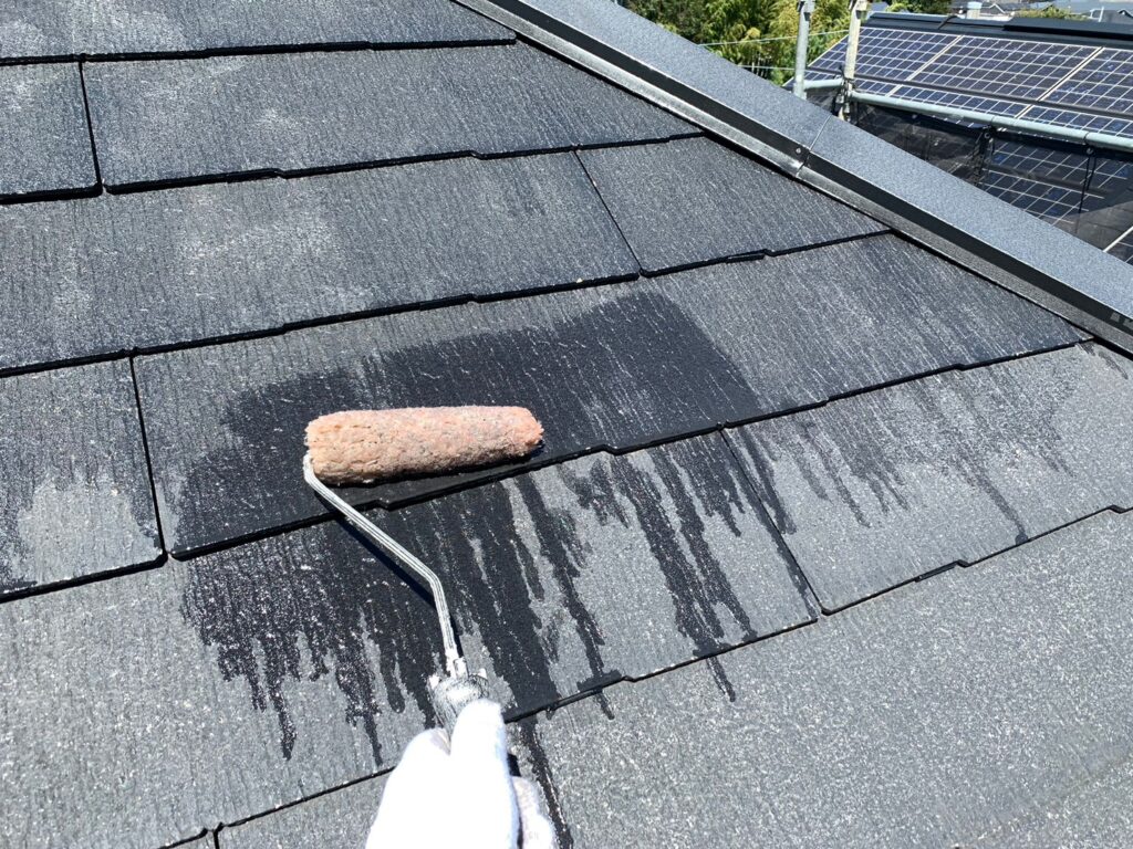 屋根下塗り