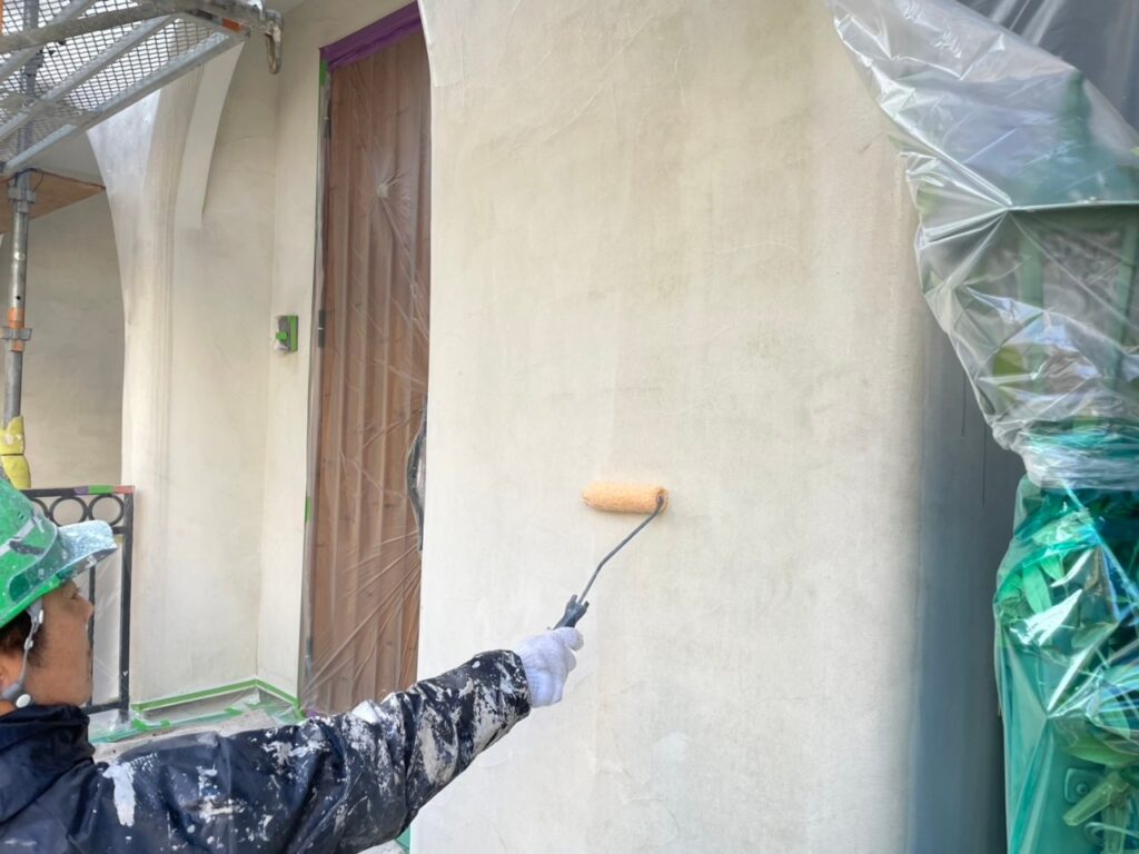 外壁下塗り