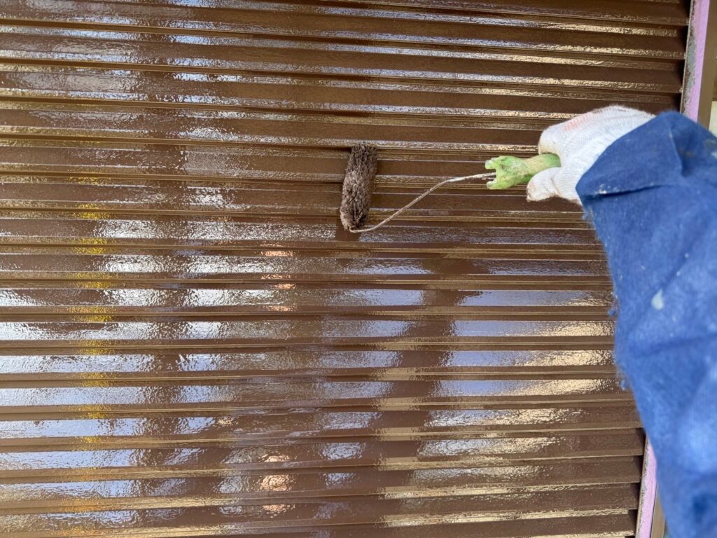 雨戸上塗り