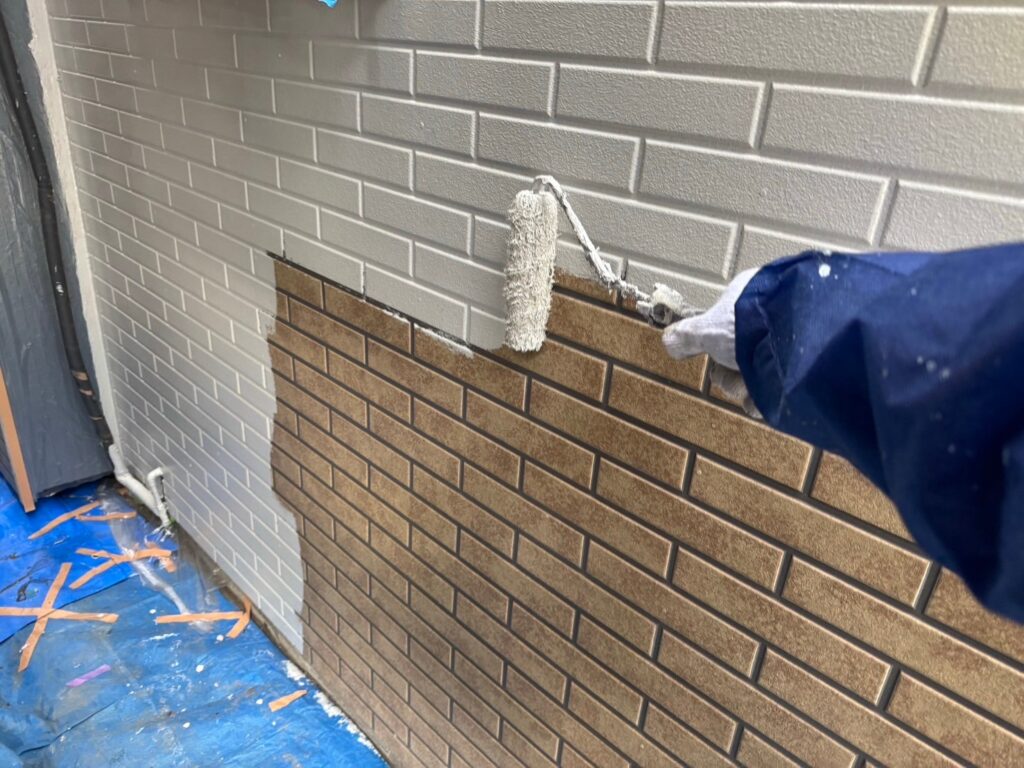 外壁下塗り