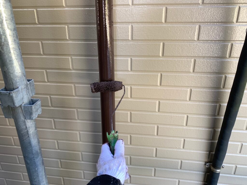 雨樋上塗り2回目