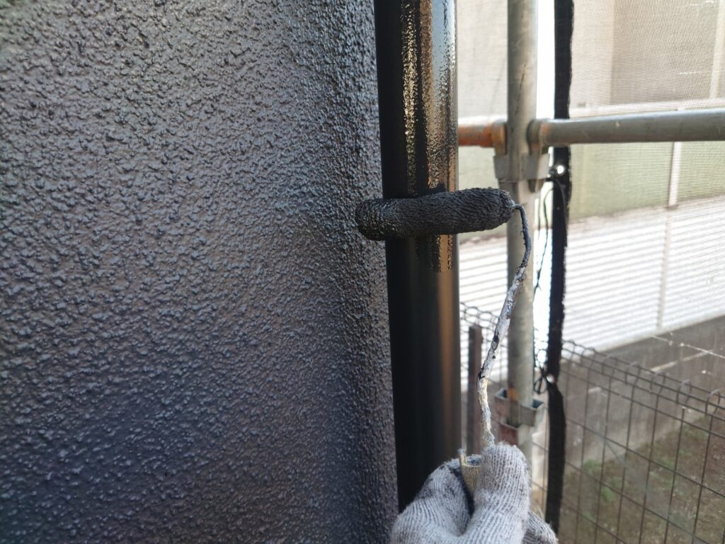 雨樋上塗り2回目
