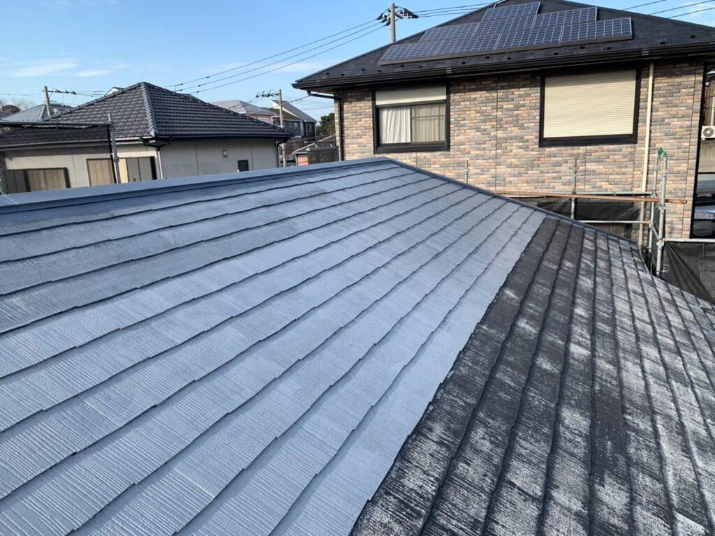 屋根下塗り