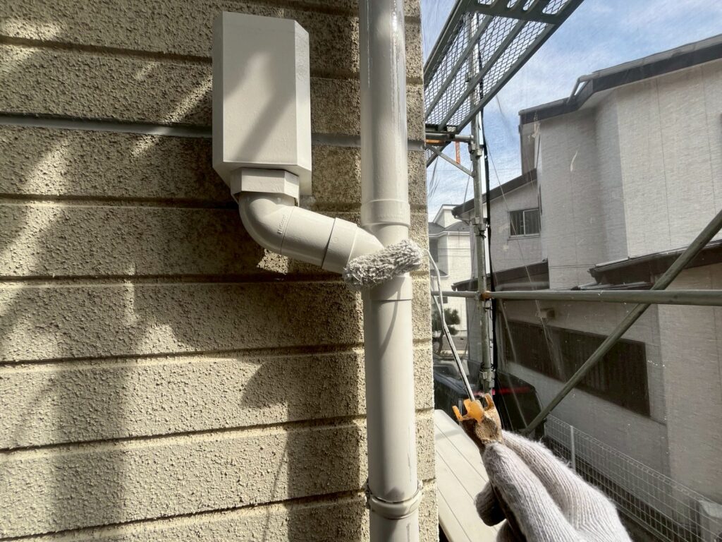 雨樋上塗り1回目