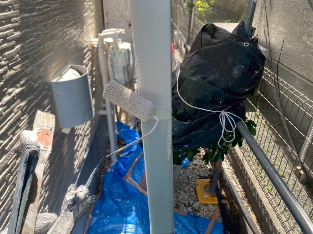 雨樋上塗り1回目