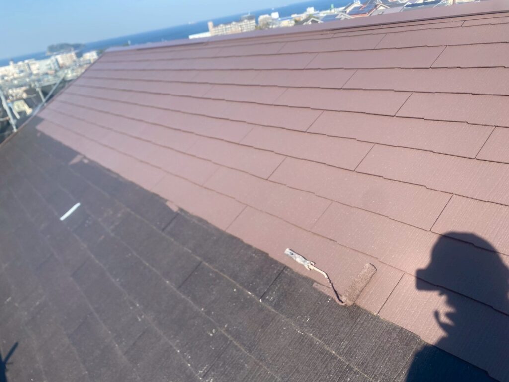 屋根中塗り
