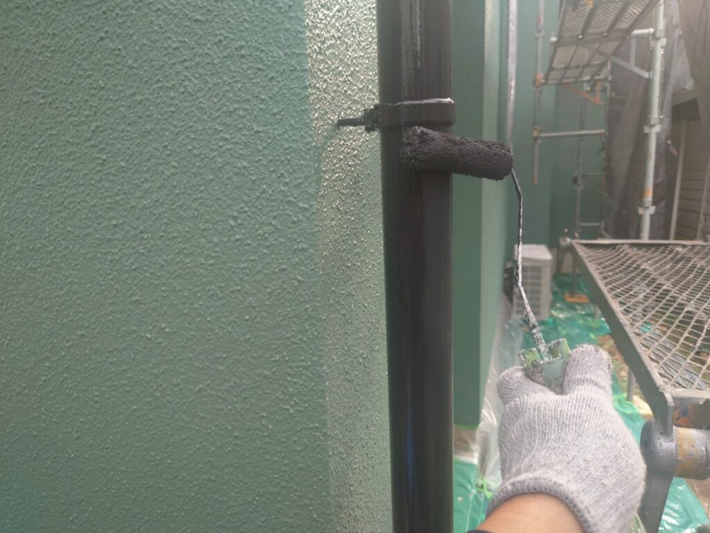 雨樋上塗り1回目