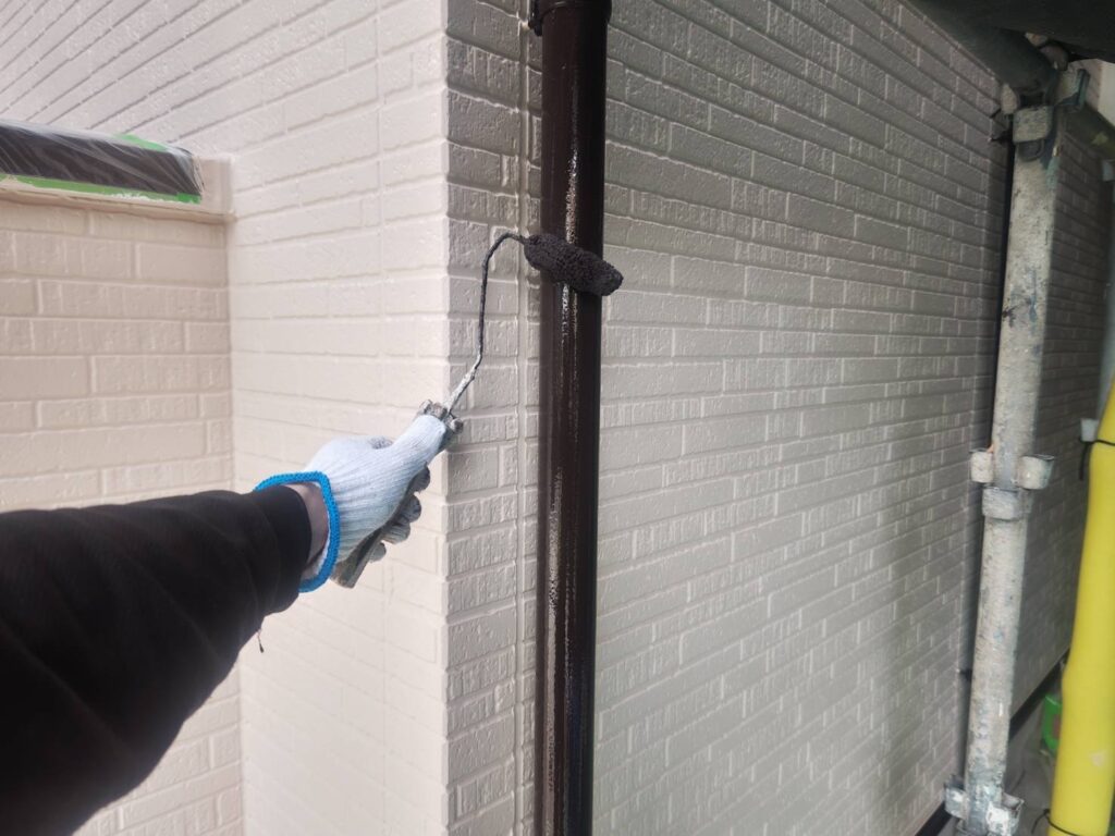 雨樋上塗り2回目