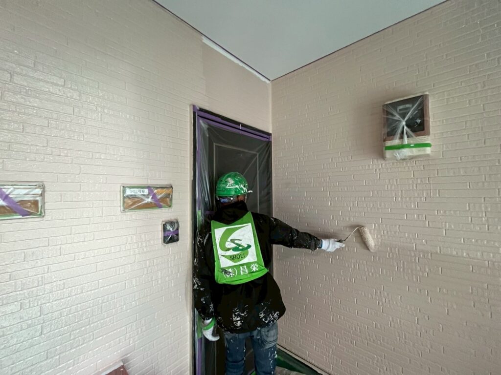 外壁上塗り