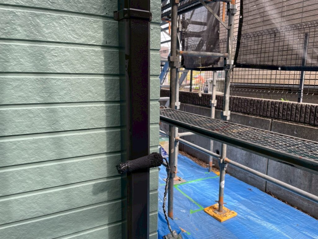 雨樋上塗り1回目
