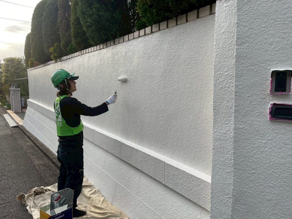 外構上塗り