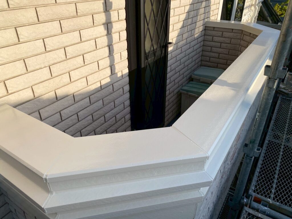 ベランダ手すり施工完了