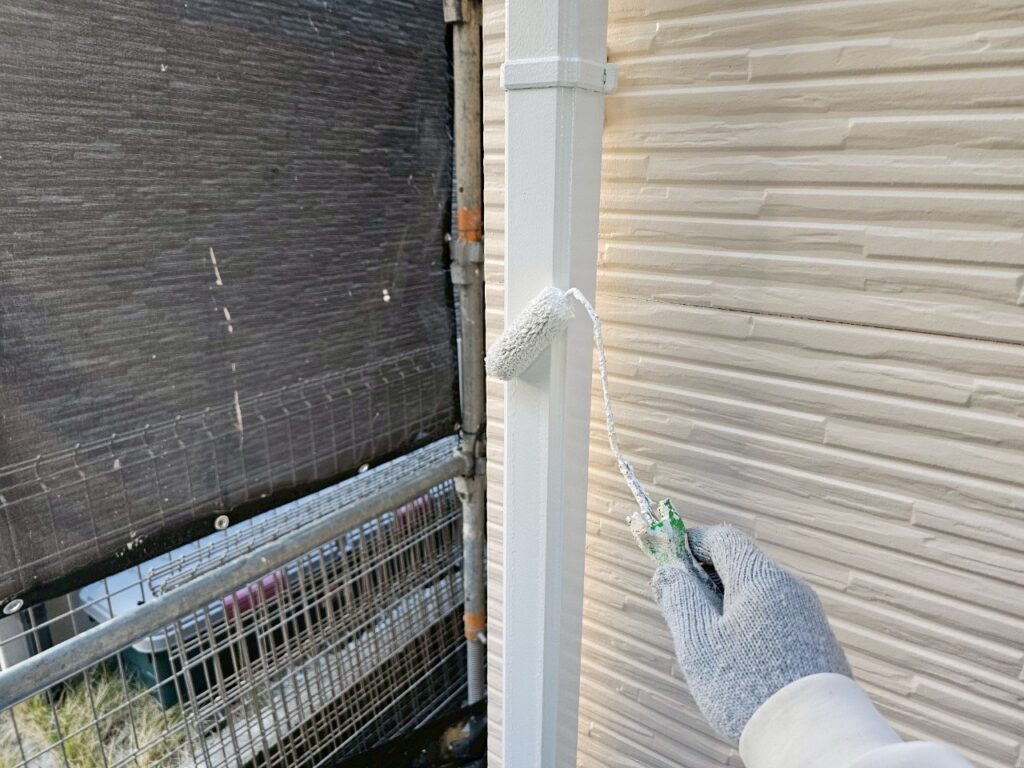 雨樋上塗り2回目
