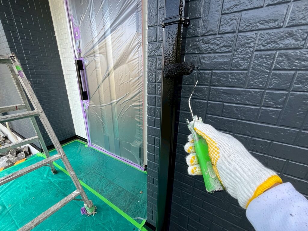 雨樋上塗り2回目