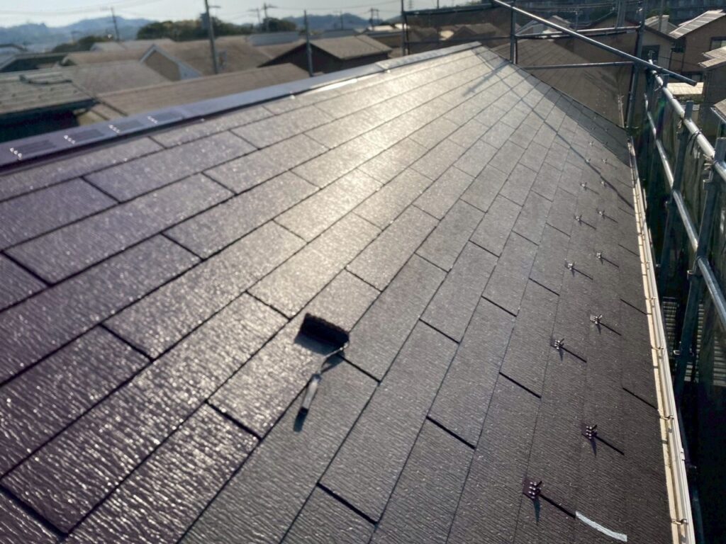 屋根中塗り
