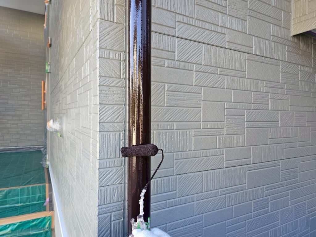 雨樋上塗り2回目