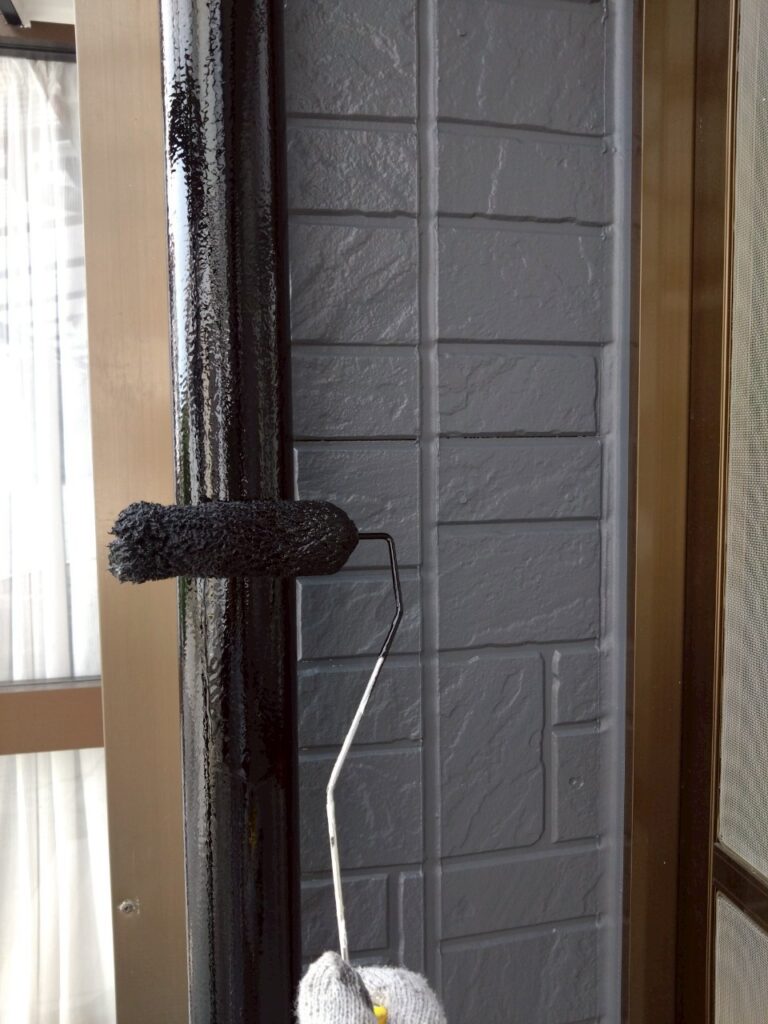 雨樋上塗り2回目