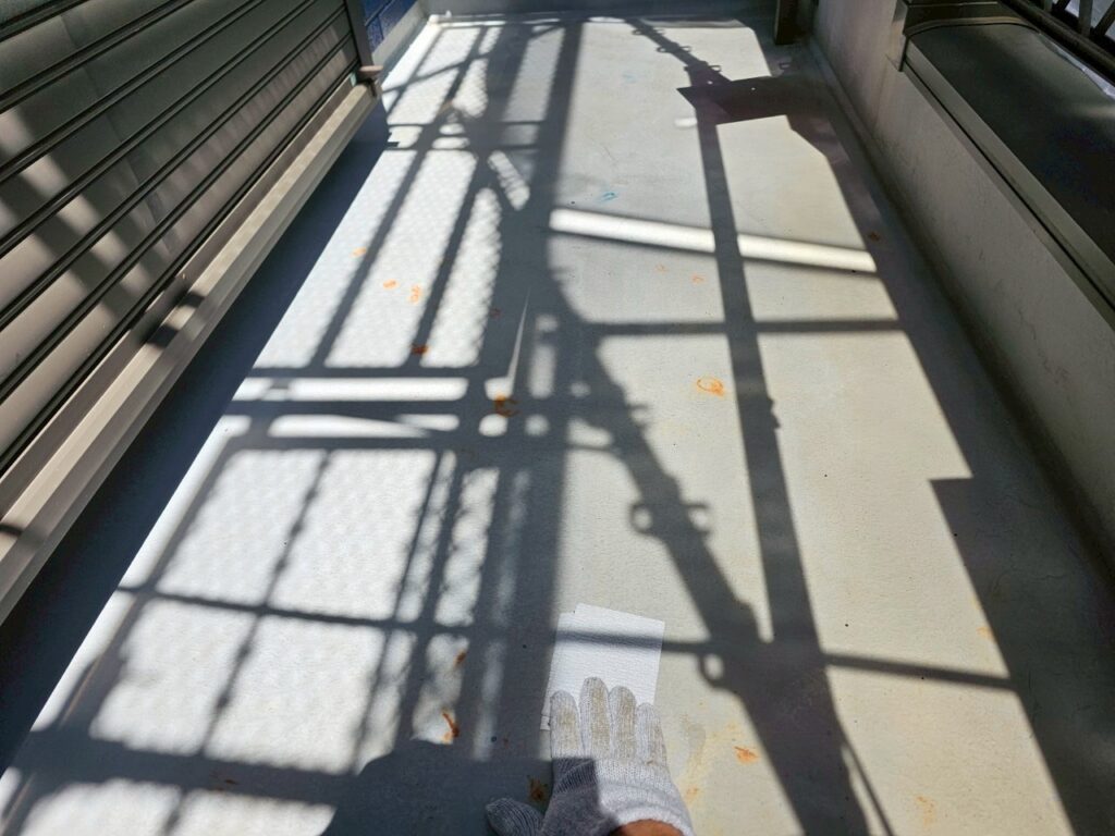 ベランダ脱脂