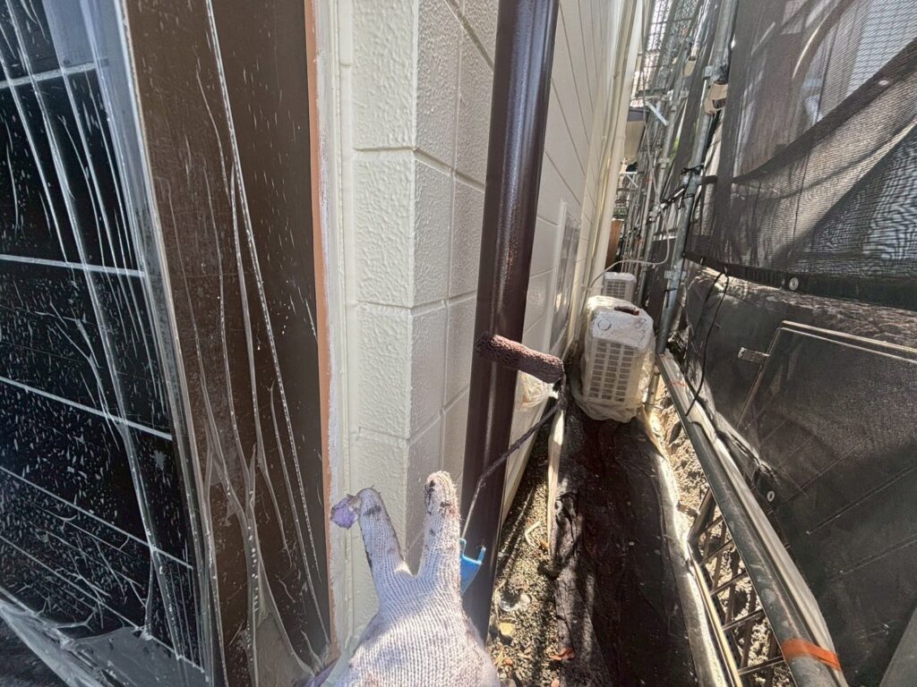 雨樋上塗り2回目