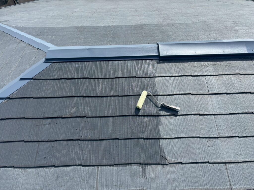 屋根下塗り