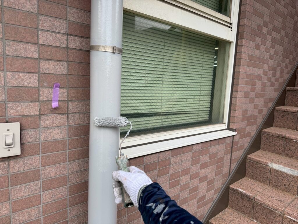 雨樋上塗り2回目