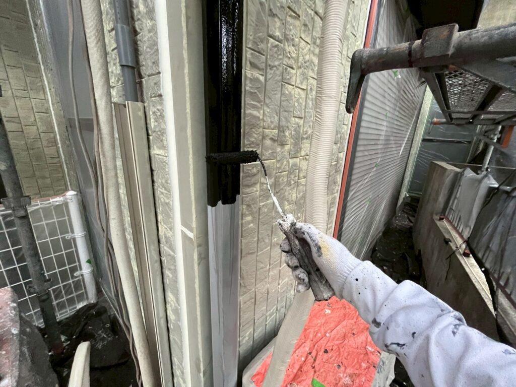 雨樋上塗り1回目