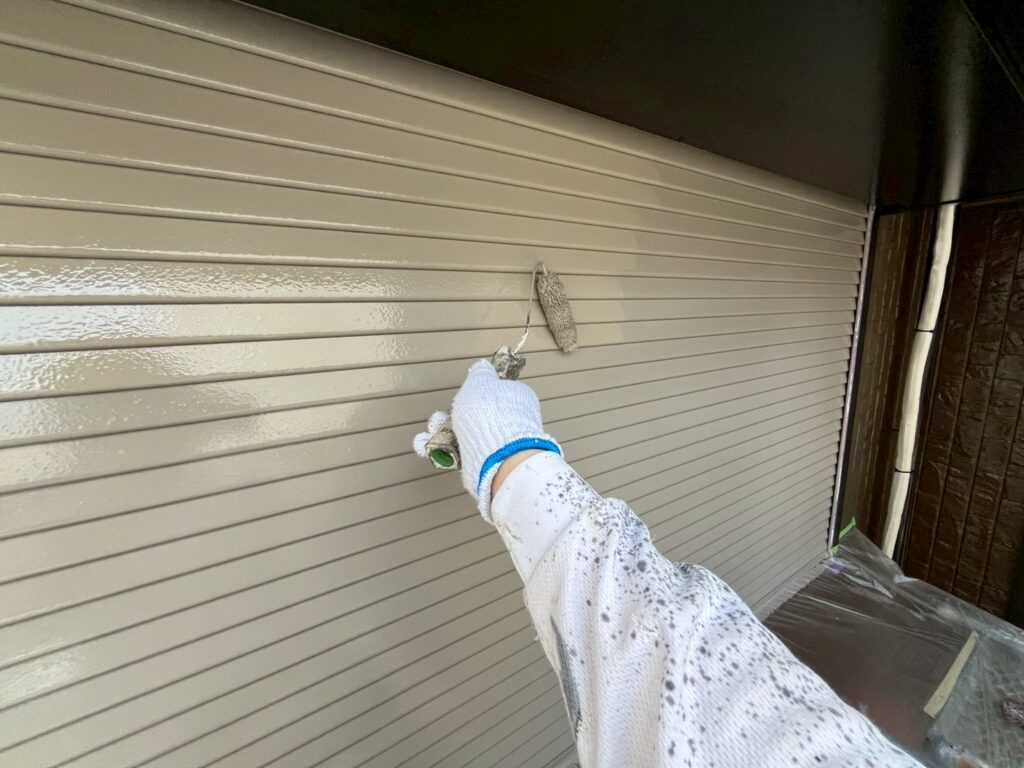 シャッター上塗り