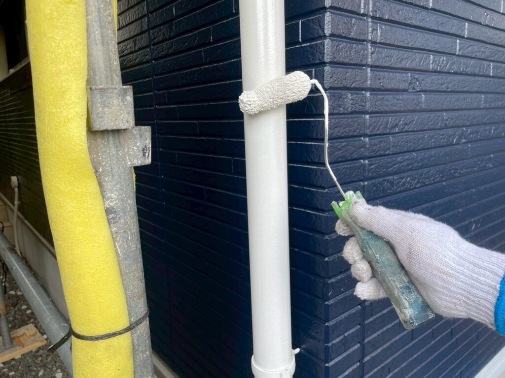 雨樋上塗り2回目