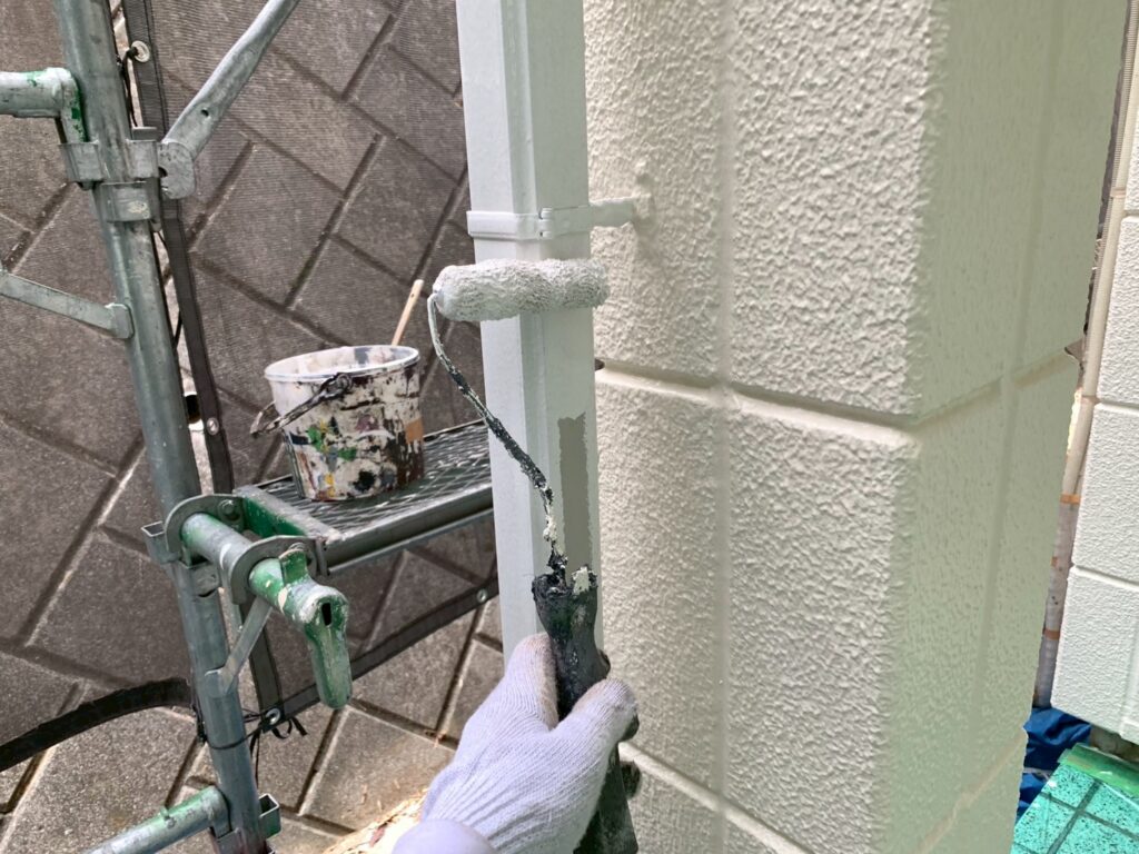 雨樋上塗り1回目