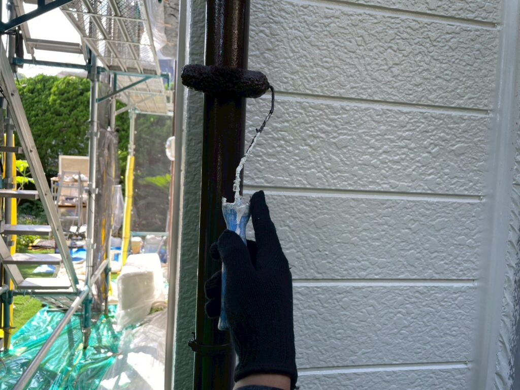 雨樋上塗り2回目