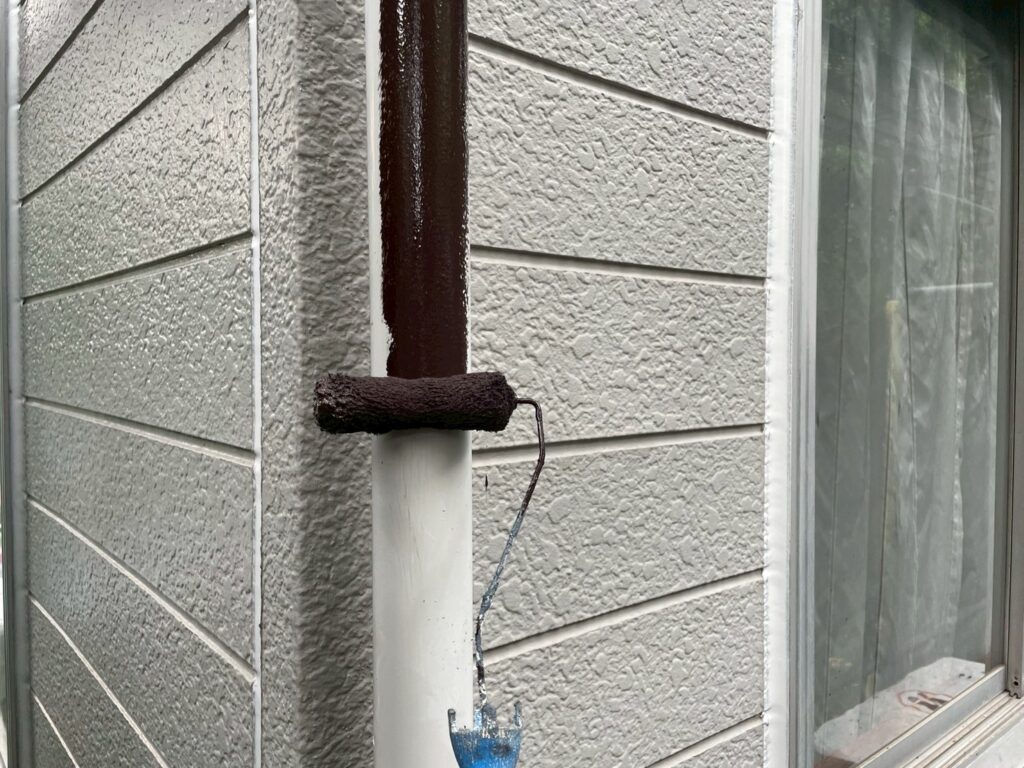 雨樋上塗り1回目
