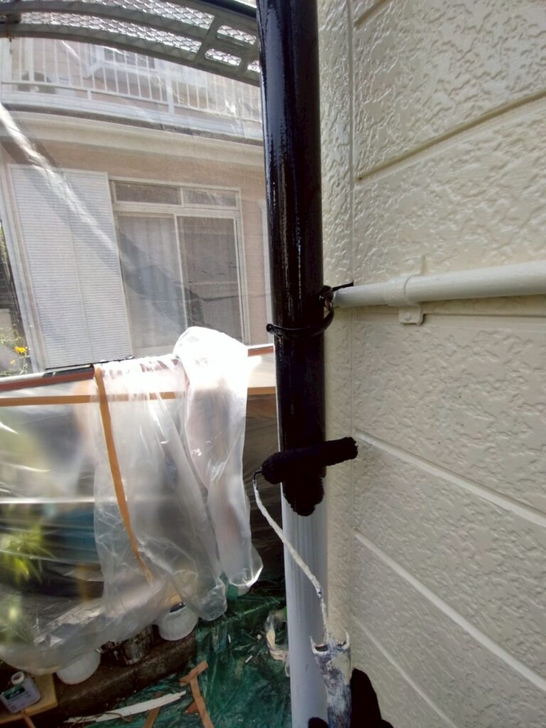 雨樋上塗り1回目