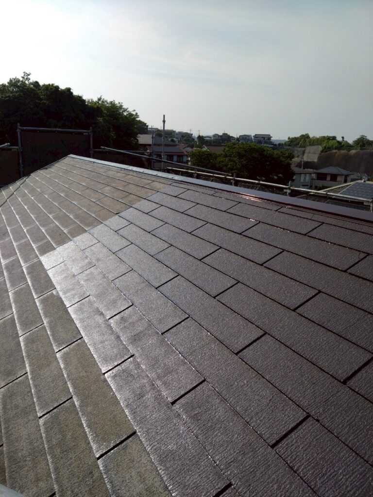 屋根中塗り