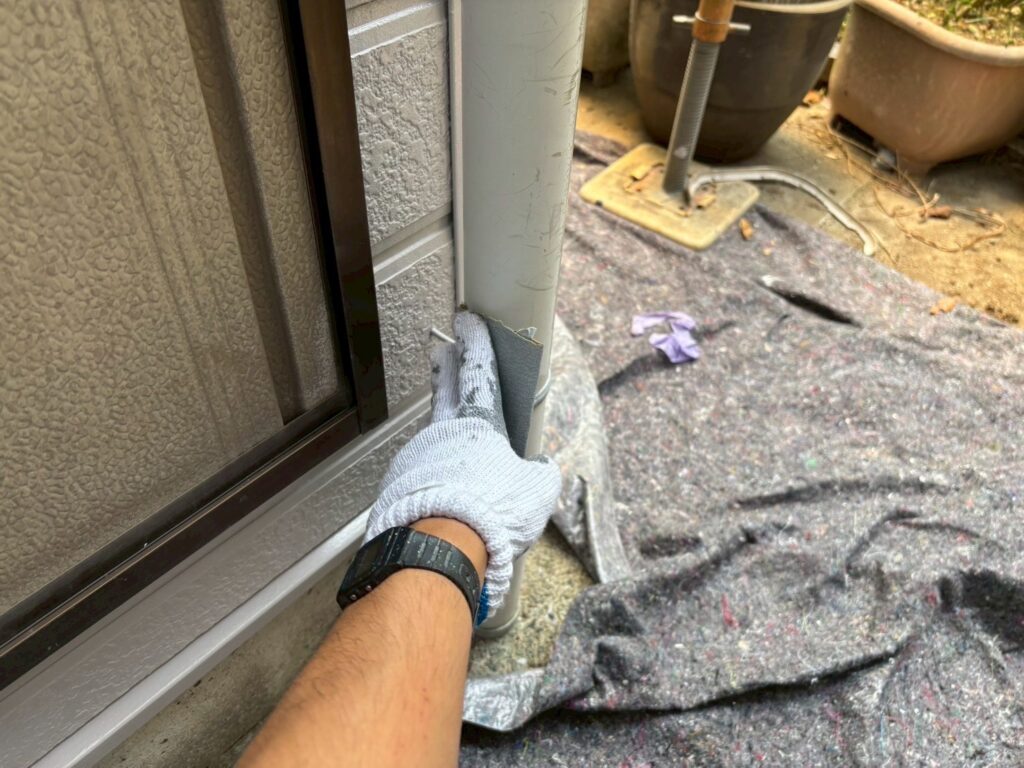 雨樋上塗り1回目