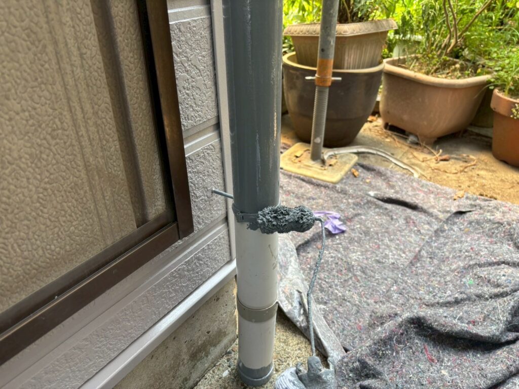 雨樋上塗り2回目