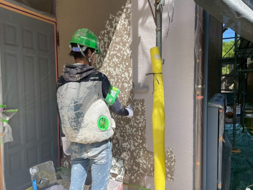 外壁上塗り