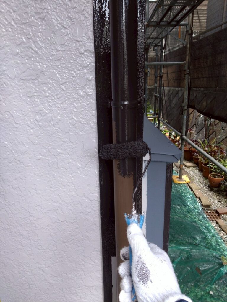 雨樋上塗り1回目