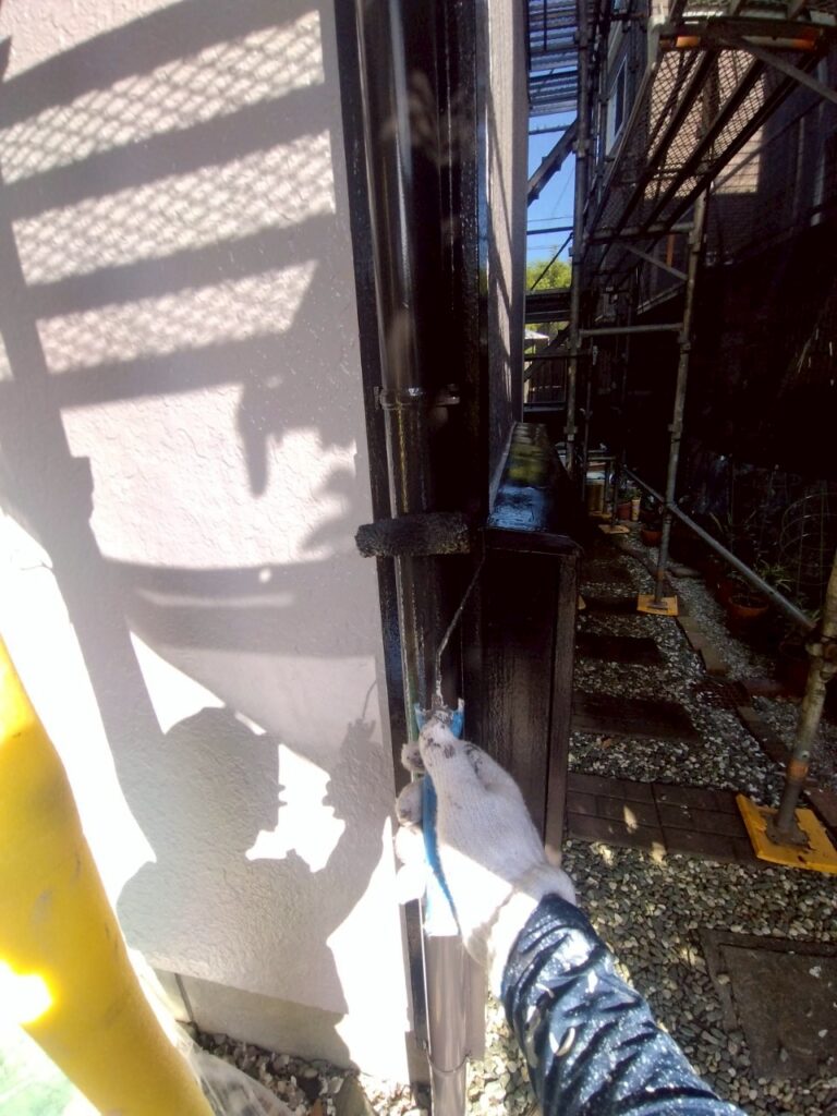 雨樋上塗り2回目