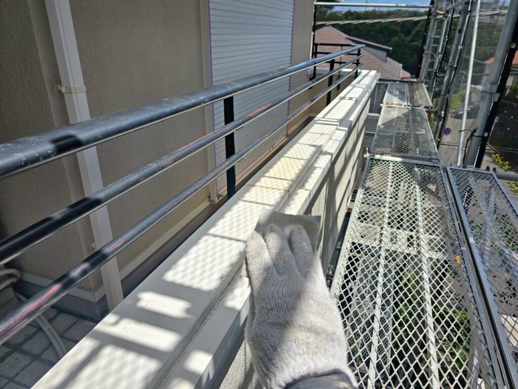 ベランダ手すりケレン