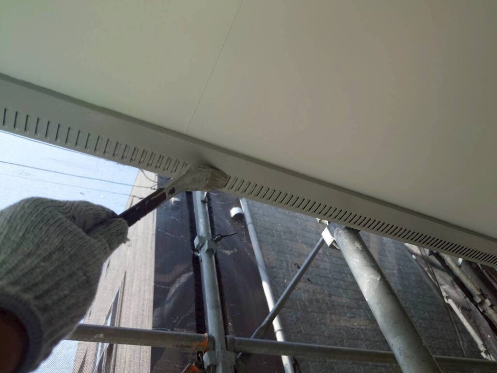 鉄部上塗り2回目