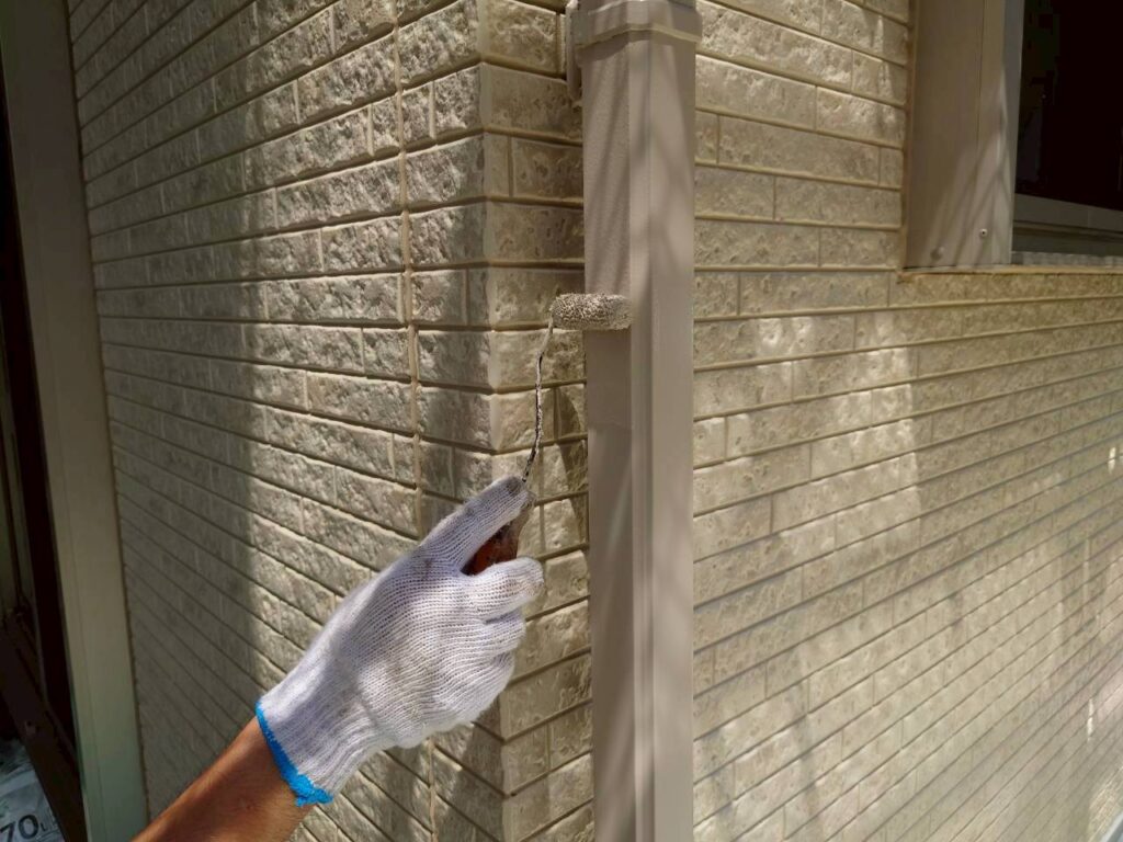 雨樋上塗り2回目