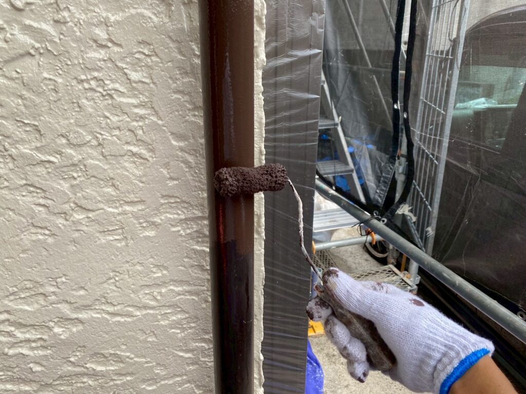 雨樋上塗り1回目