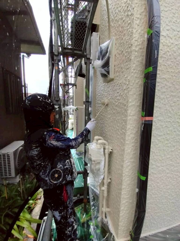 外壁上塗り