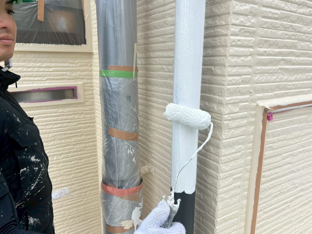 雨樋上塗り1回目