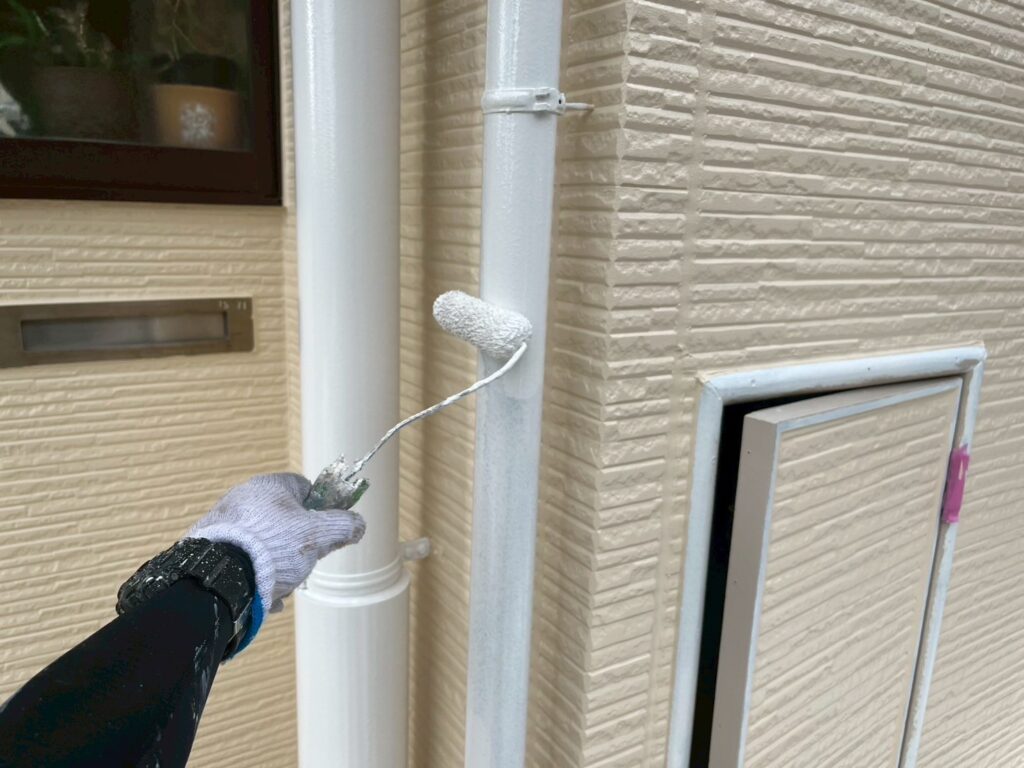 雨樋上塗り2回目