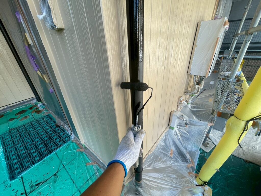 雨樋上塗り1回目