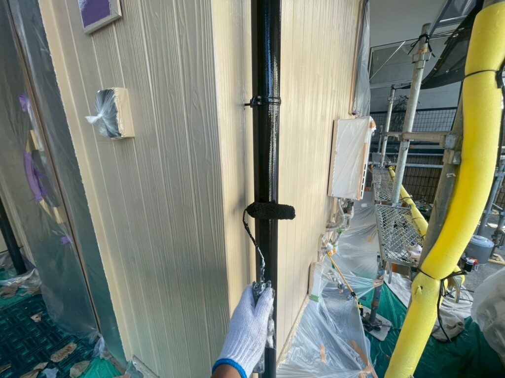 雨樋上塗り2回目