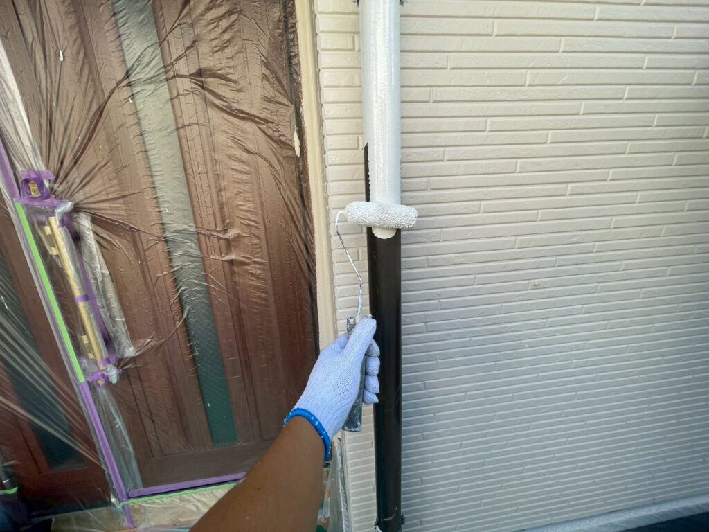 雨樋上塗り1回目