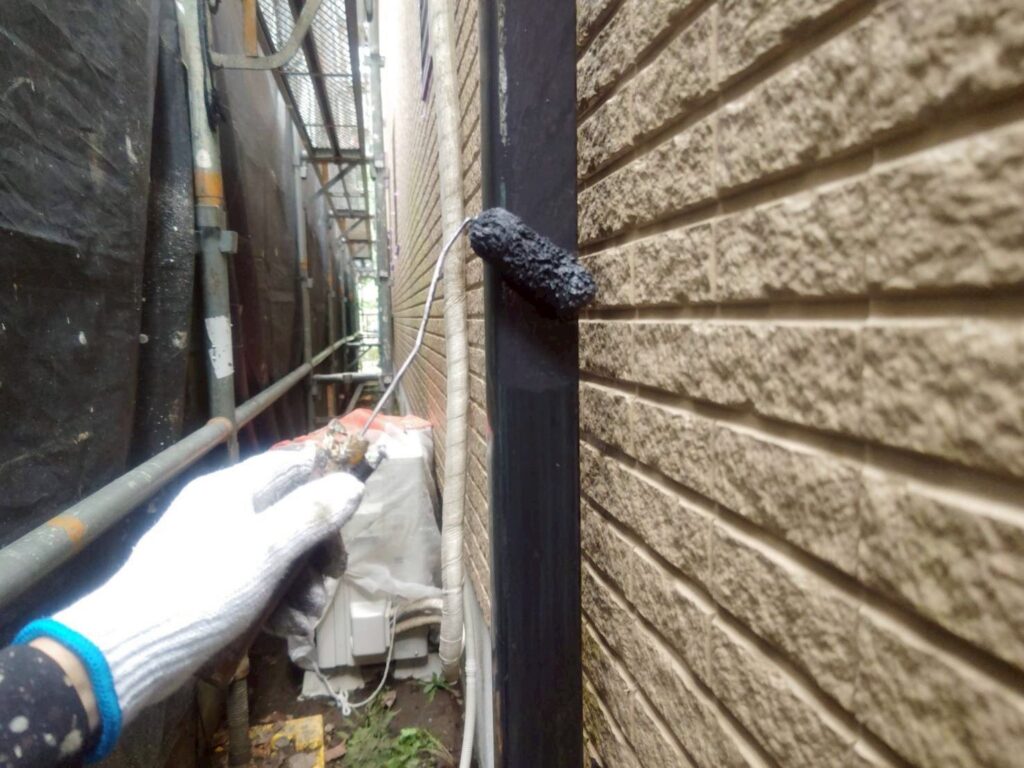 雨樋上塗り1回目