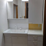 洗面化粧台施工後